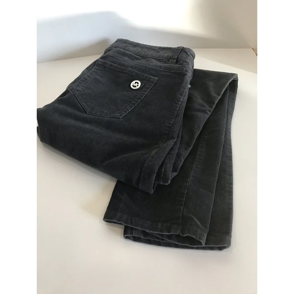 Y2K womens michael kors corduroy skinny gray pant‎ size 4